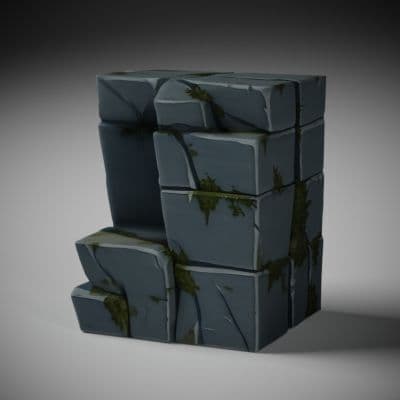 Jagged Grey Cliff Face
