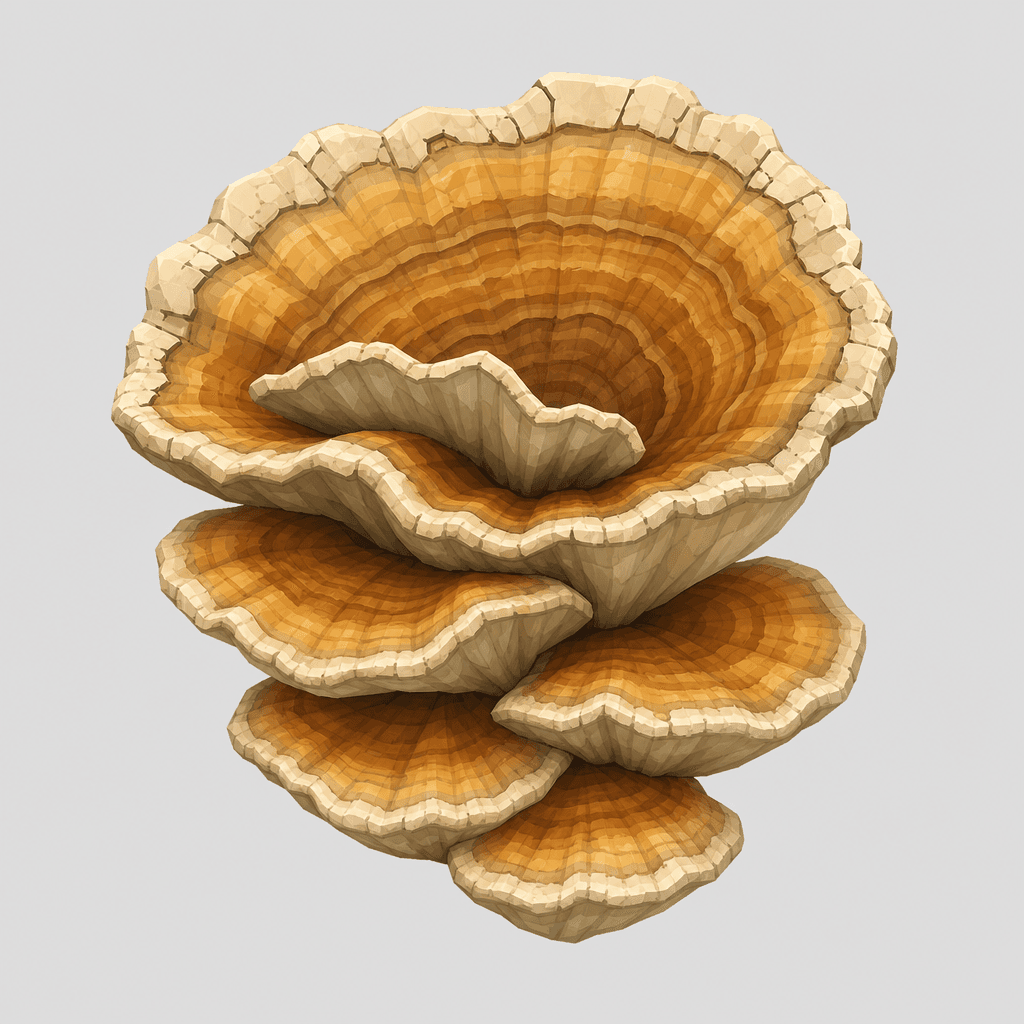 Tiered Chicken-of-the-Woods Bracket