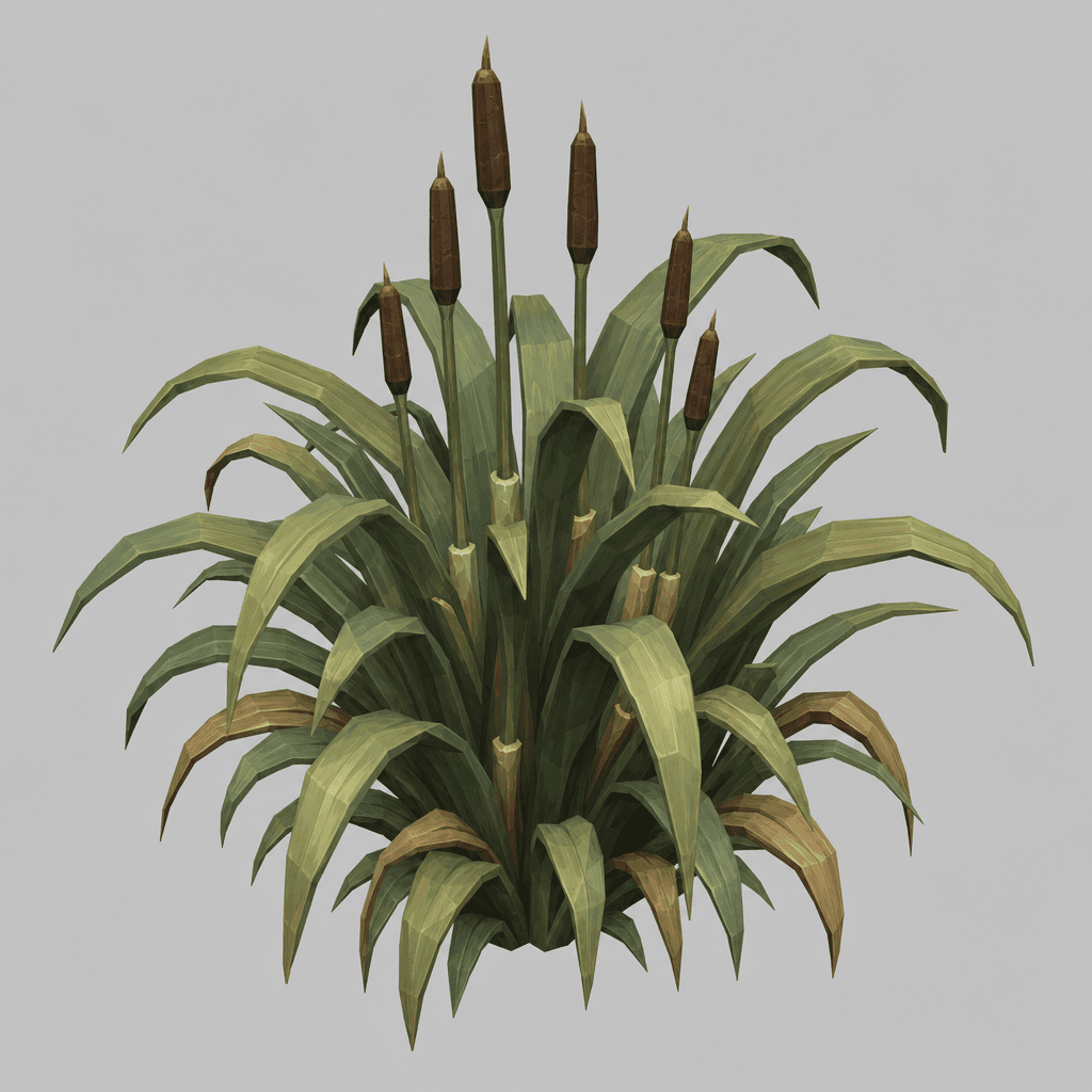 Broad-Leaf Bulrush Clump