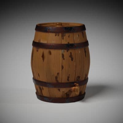 Banded Oak Ale Barrel