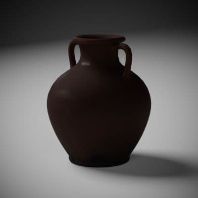 Cracked Clay Water Jug