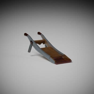 Weathered Wooden Plow