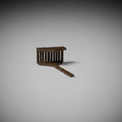 Weathered Wooden Rake