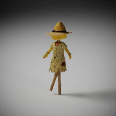 Ragged Cloth Scarecrow