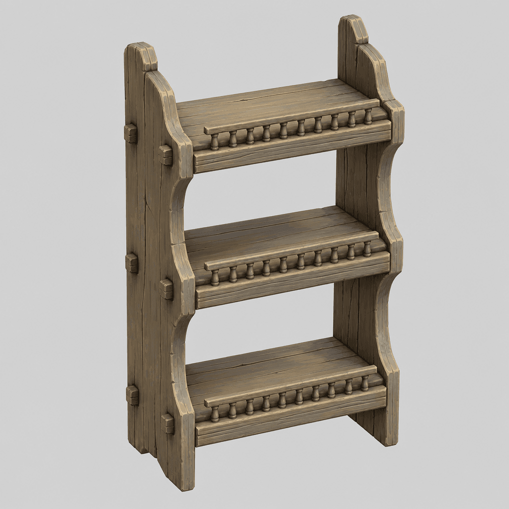 Three-Tier Plate Rack Shelf
