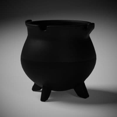 Squat Iron Cooking Pot
