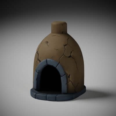 Bell-Shaped Clay Bread Oven