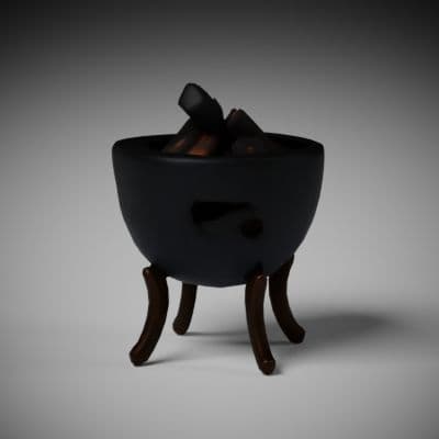 Three-Legged Iron Brazier