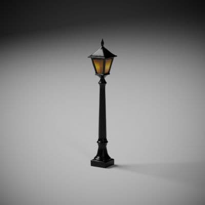 Cast-Iron Street Lamp Post