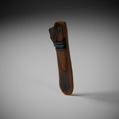 Iron-Ringed Wall Torch Holder