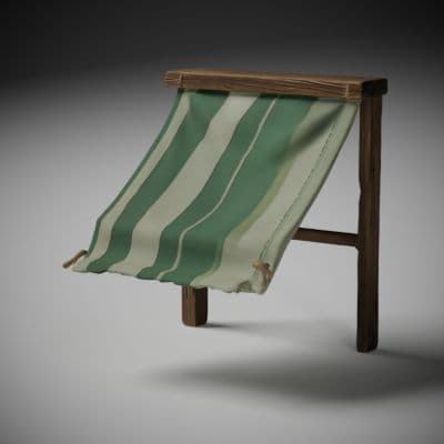 Faded Green Cloth Awning