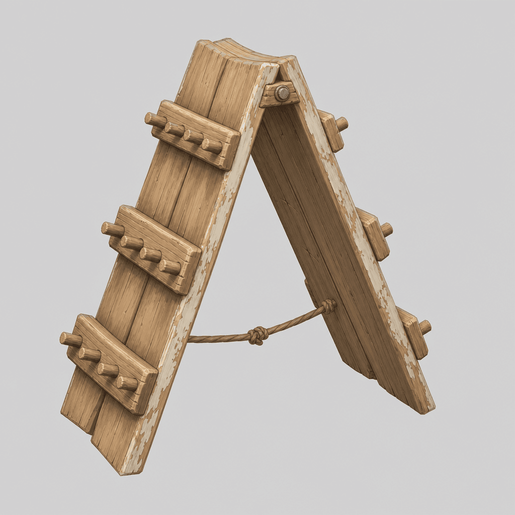 Pegged A-Frame Display Stand