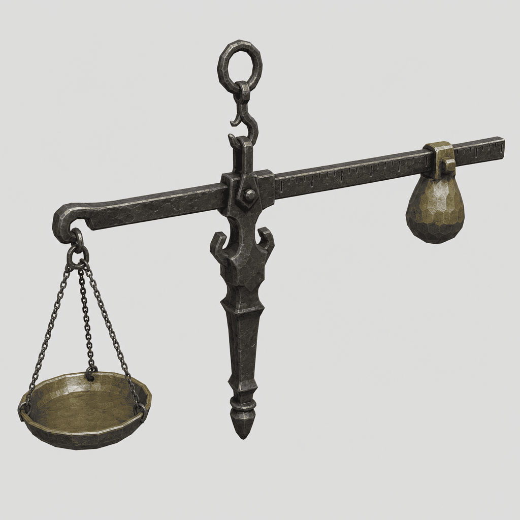 Hanging Pan Steelyard Scale