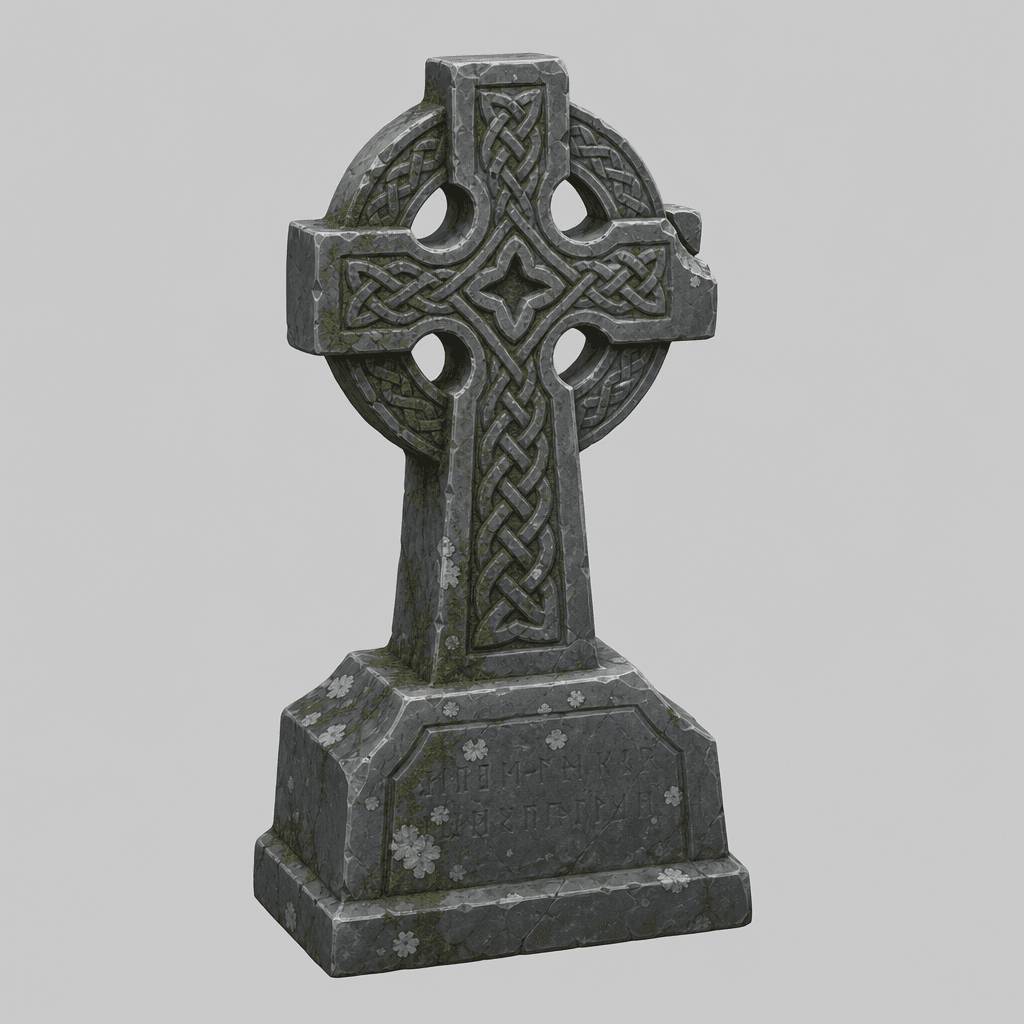 Ring-Cross Stone Headstone