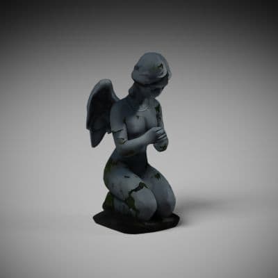 Kneeling Stone Angel Statue