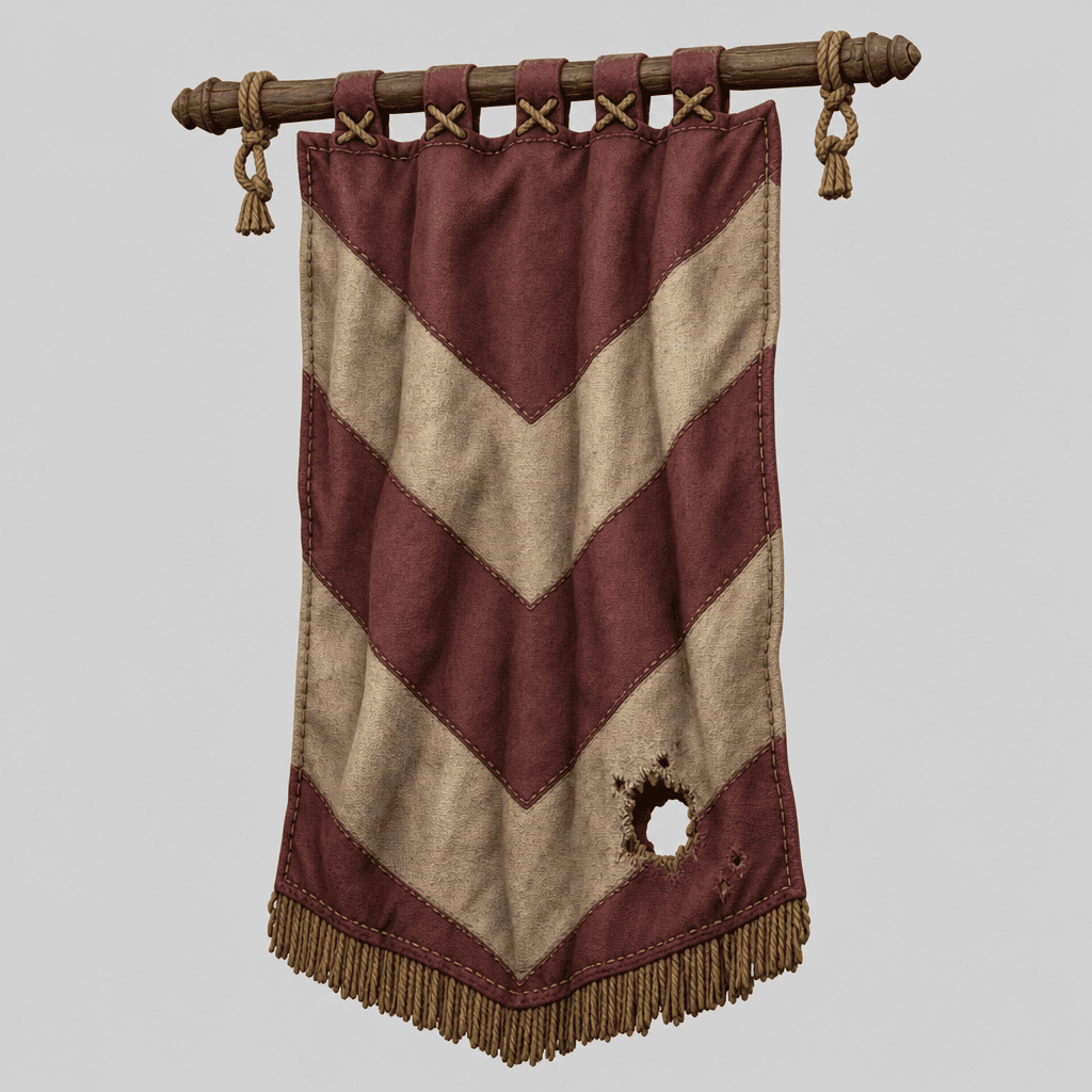 Rope-Hung Chevron Banner