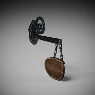 Iron Hanging Sign Bracket