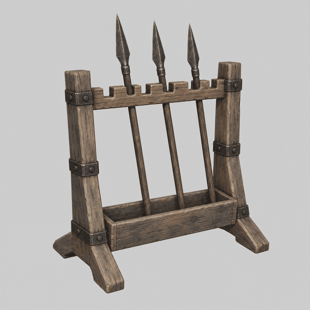 Notched Crossbar Spear Rack