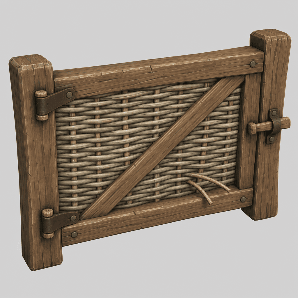 Woven Wattle Farm Gate