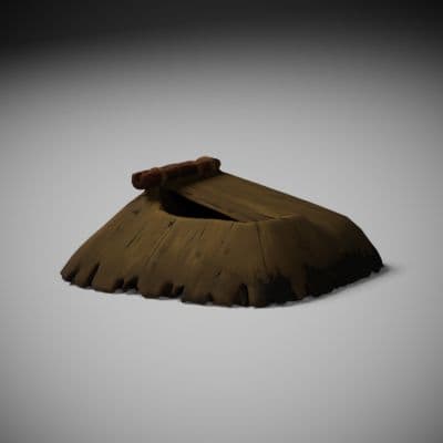 Sagging Thatch Roof Corner