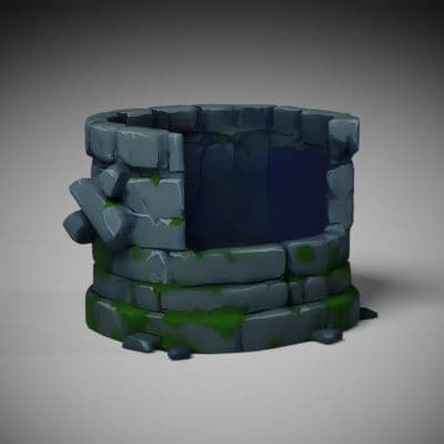 Crumbling Corner Tower Ruin