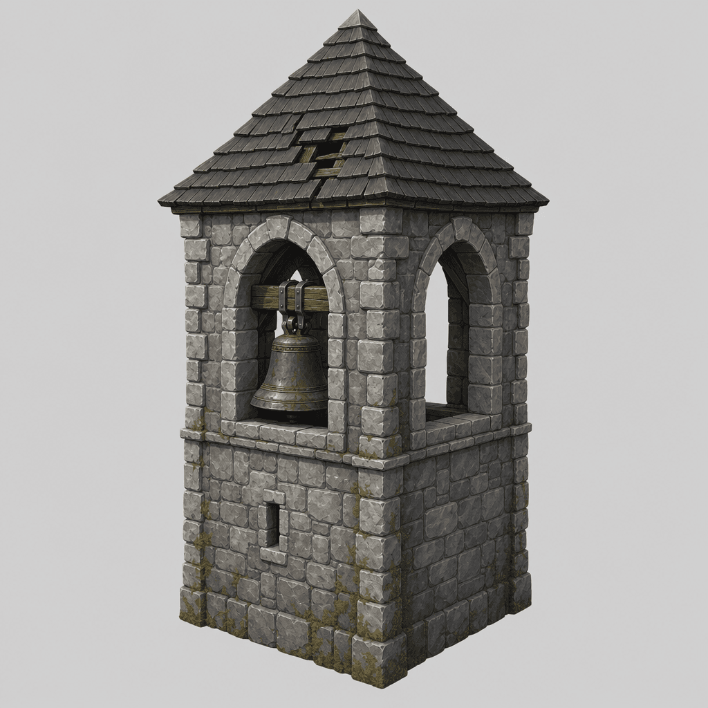 Timber-Roofed Stone Bell Tower